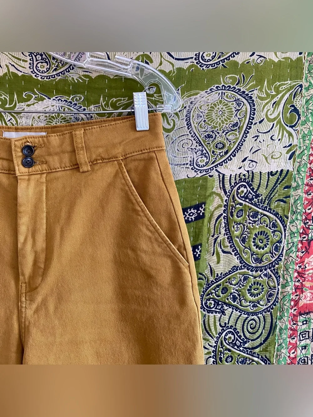 Everlane Tapenade The Organic Wide Leg Crop 2.0 Pants Size 6 Buyer Favorite - Picture 4 of 16